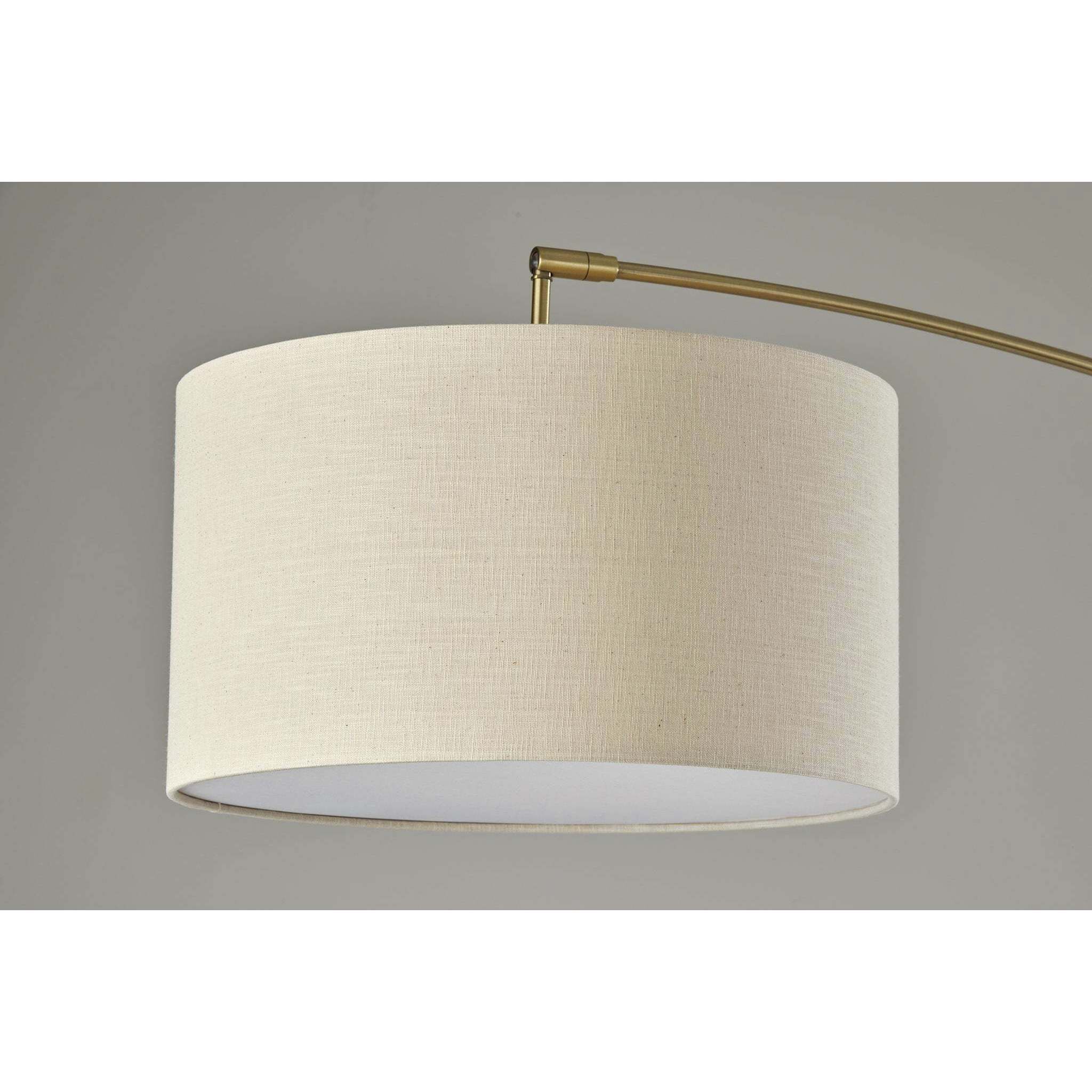 Adler 67 inch 150.00 watt Antique Brass Arc Lamp Portable Light