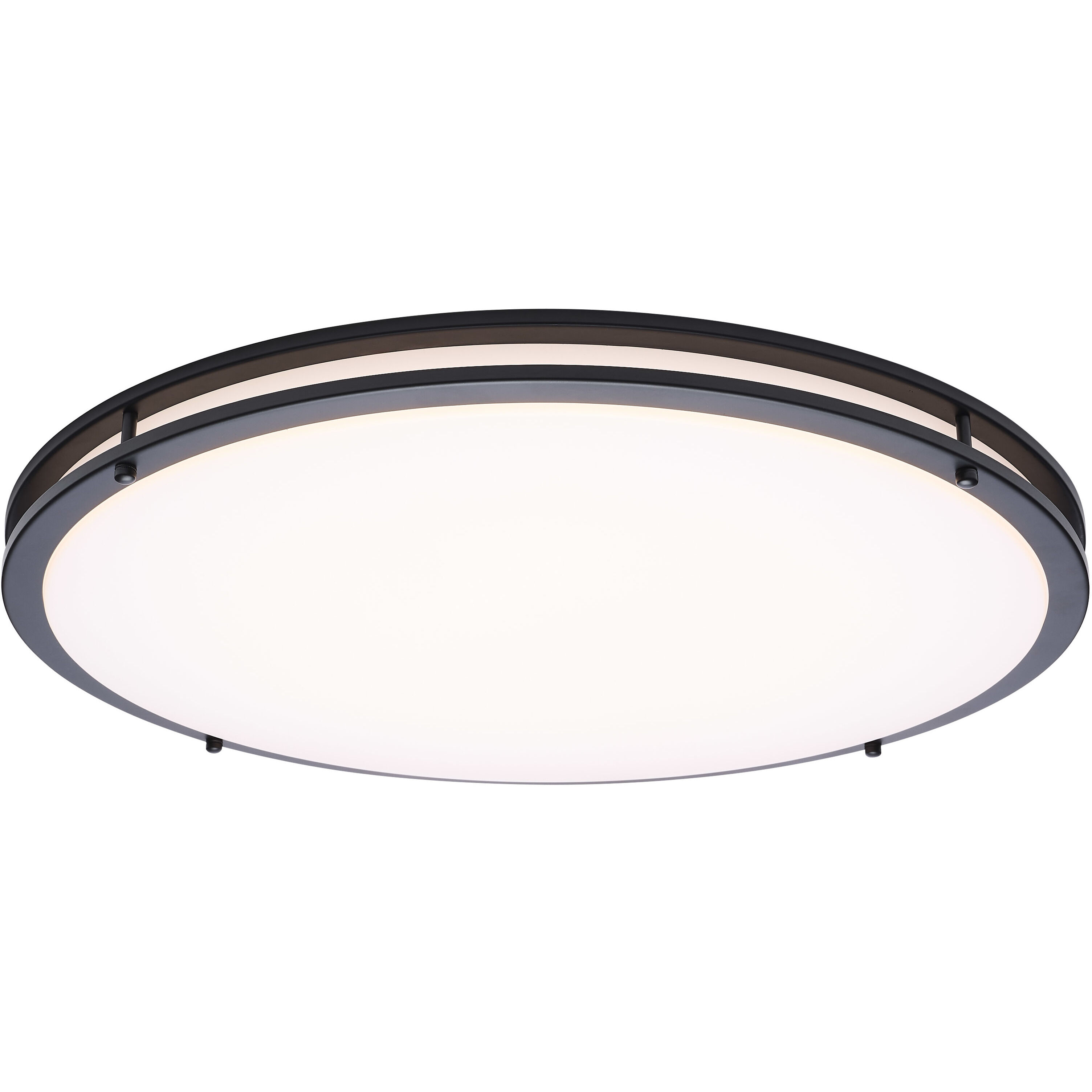 Glamour LED 23.62 inch Black Flush Mount Ceiling Light
