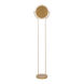 Zeitlos 75 inch 78 watt Satin Brass Floor Lamp Portable Light, Bankamp Astoria