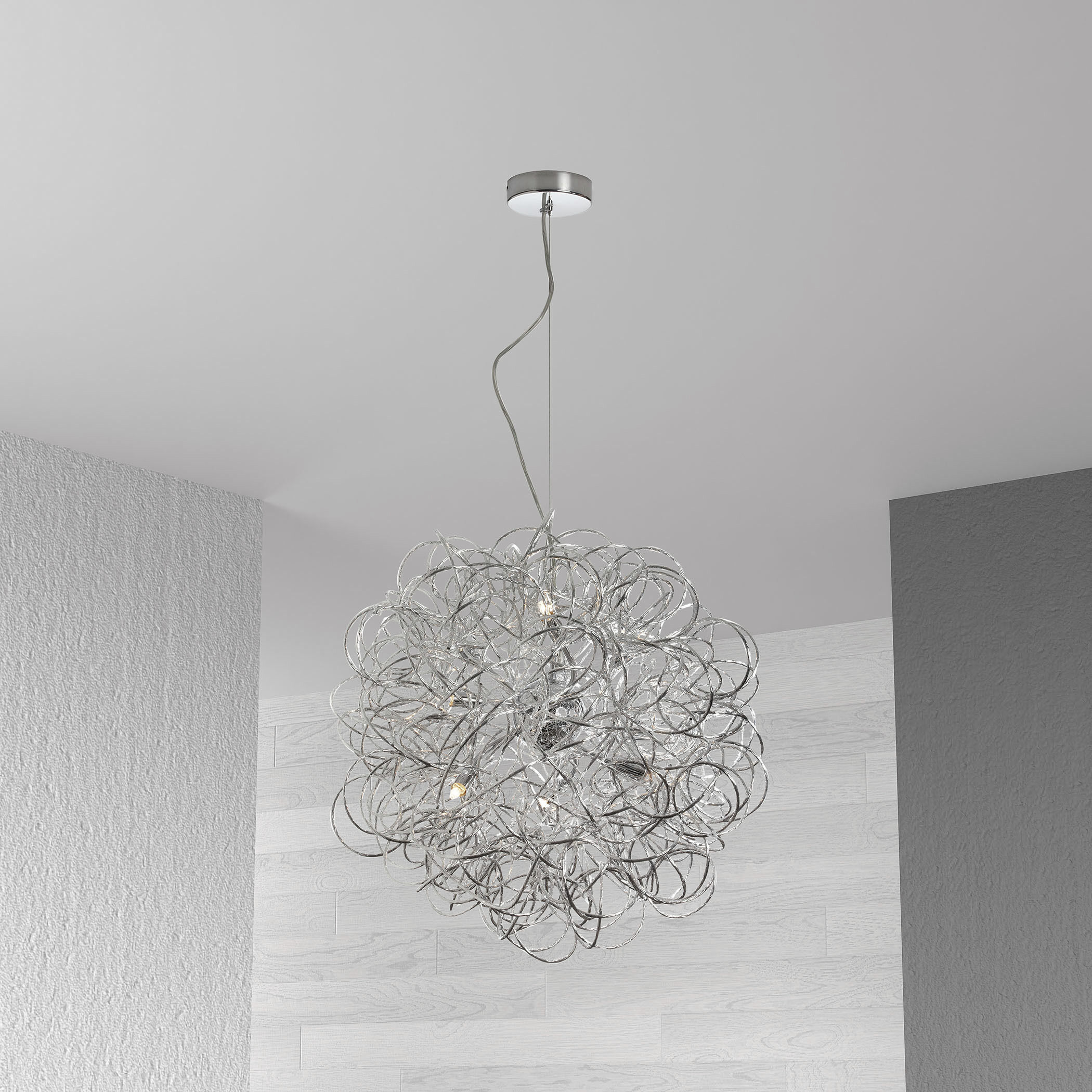 Baya LED 18 inch Polished Chrome Linear Pendant Ceiling Light