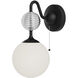 Alora Mood Celia 1 Light 6 inch Matte Black Bath Vanity Light Wall Light