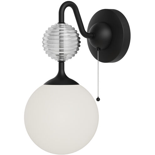 Alora Mood Celia 1 Light 6 inch Matte Black Bath Vanity Light Wall Light