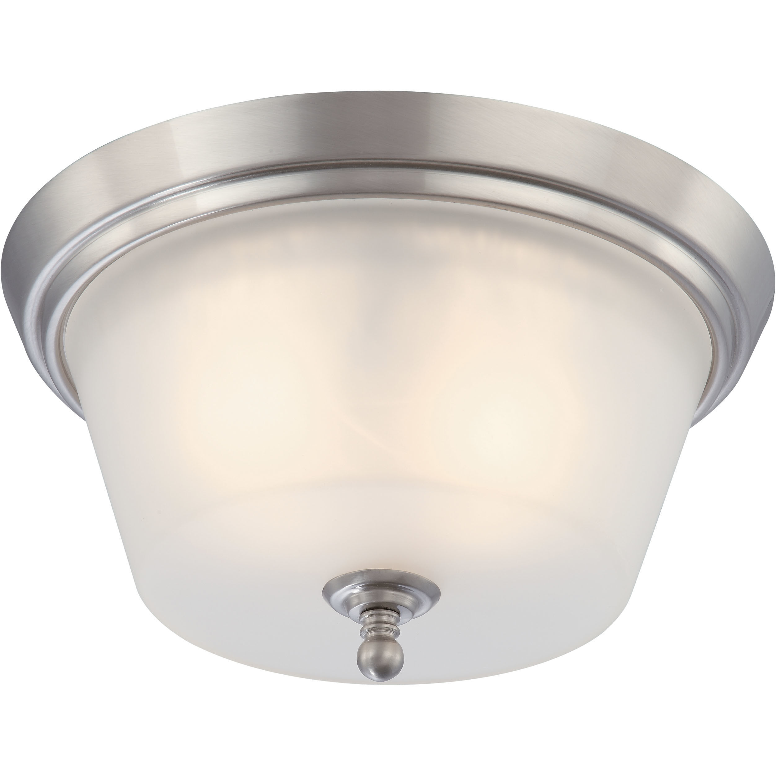 Surrey 2 Light 13 inch Brushed Nickel Flush Mount Ceiling Light