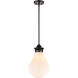 Genesis LED 9.88 inch Matte Black Mini Pendant Ceiling Light