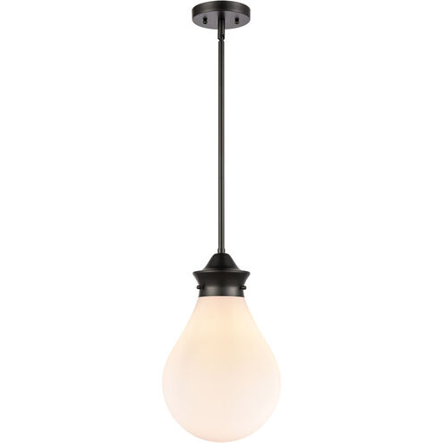 Genesis LED 9.88 inch Matte Black Mini Pendant Ceiling Light