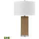 Sherman 27.5 inch 9.00 watt Natural with Clear Table Lamp Portable Light
