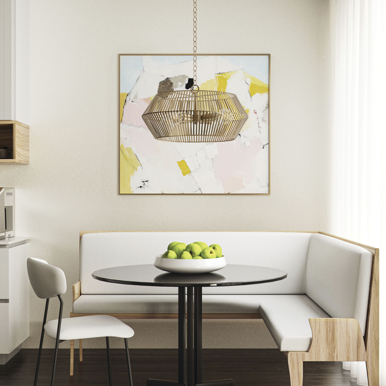 Kaiya 4 Light 22 inch Matte Brass Pendant Ceiling Light