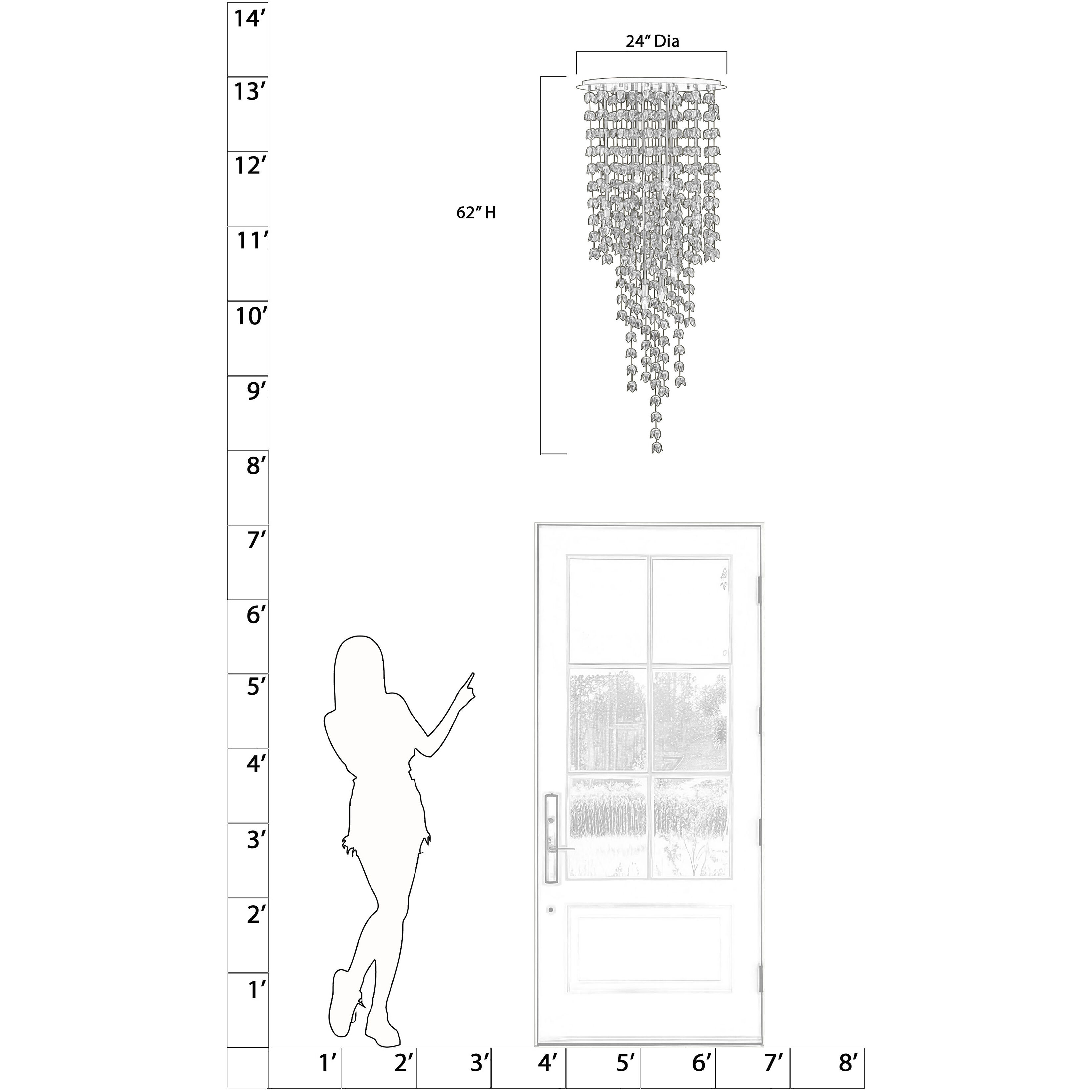 Ashgrove 8 Light 24 inch Legacy Brass Pendant Ceiling Light