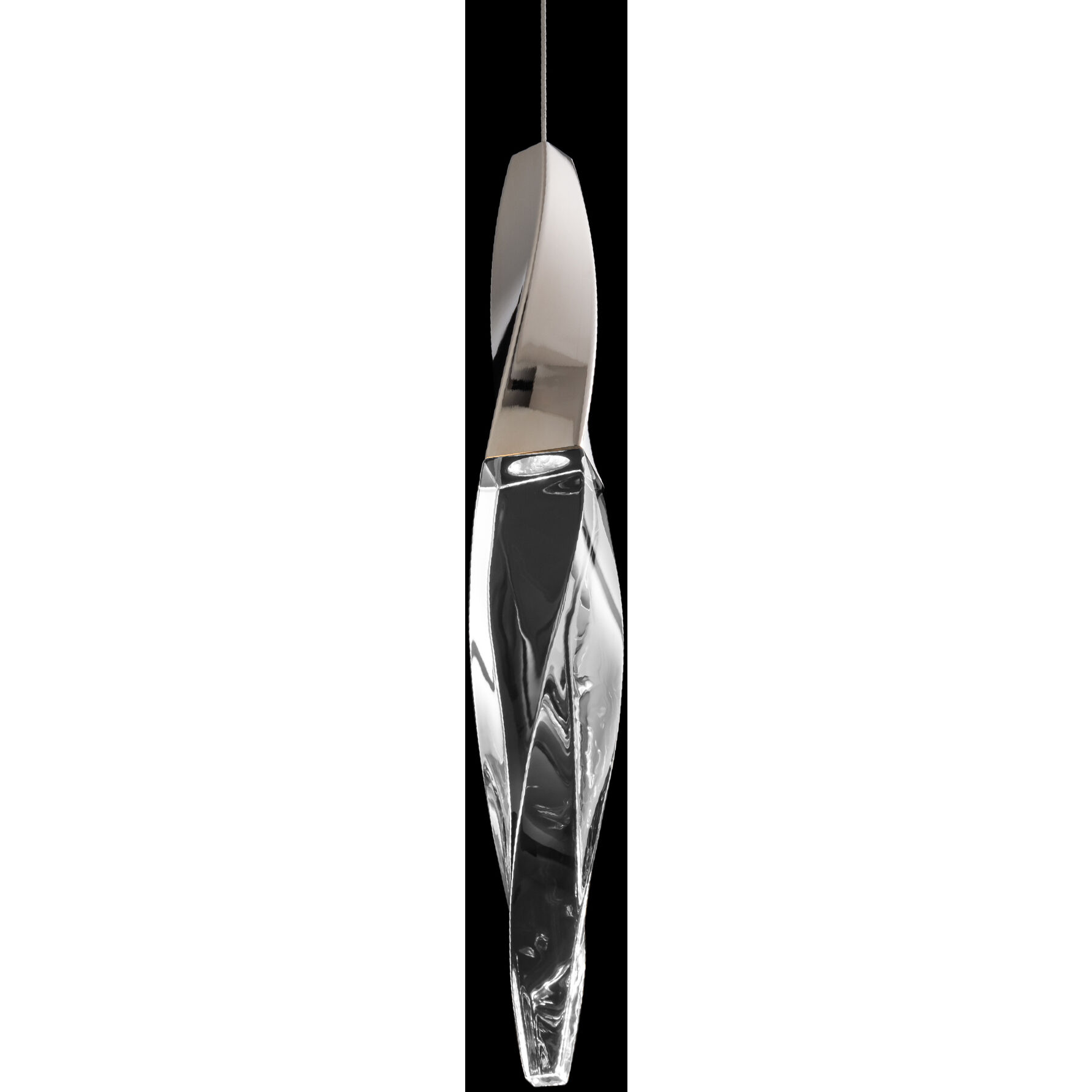 Kindjal LED 5.9 inch Polished Nickel Mini Pendant Ceiling Light, Beyond