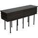 Oliver 60 X 16 inch Ebony Walnut with Matte Black Console