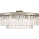 Ciara 9 Light 27 inch Peruvian Silver Semi-Flush Mount Ceiling Light