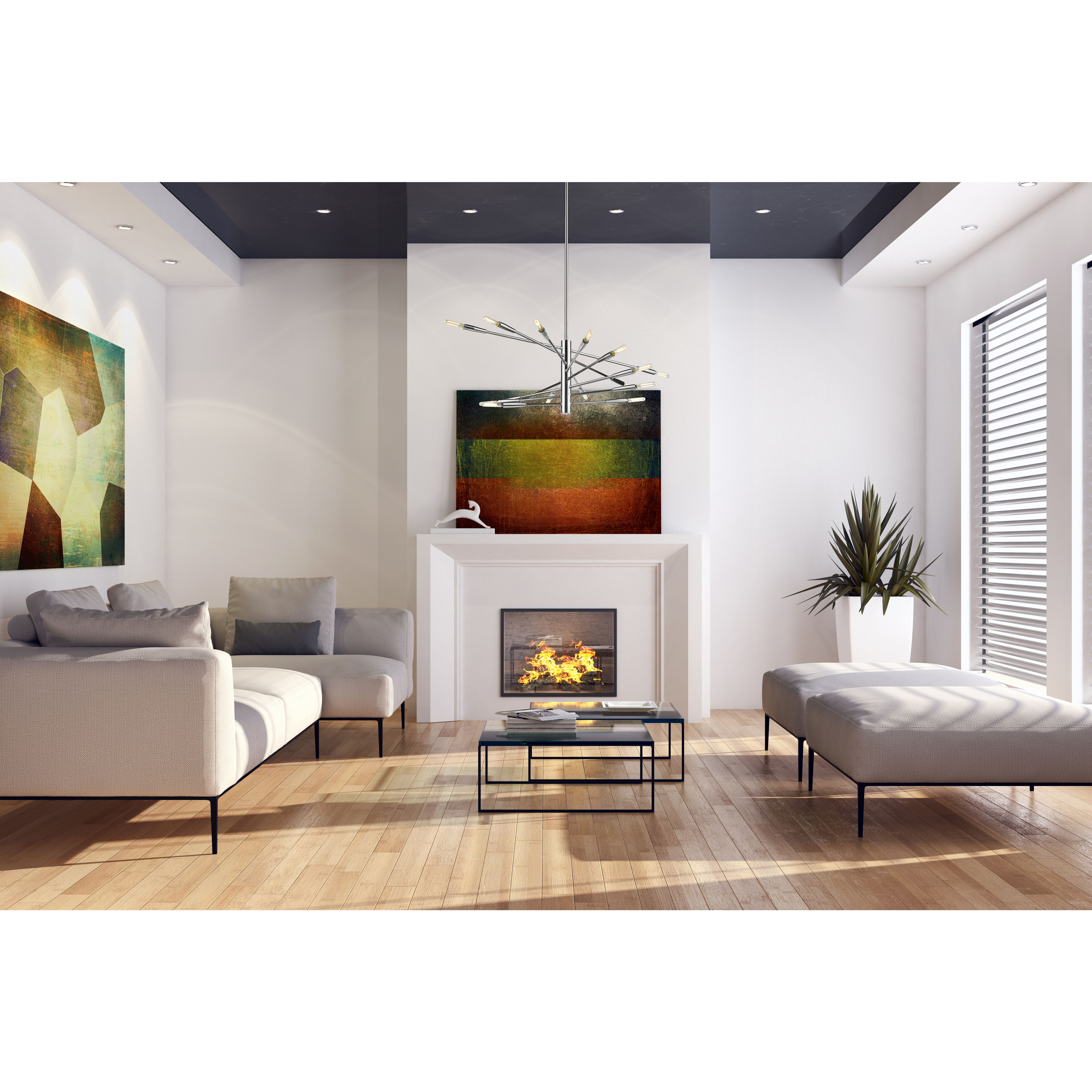 Ascension 16 Light 32 inch Chrome Chandelier Ceiling Light