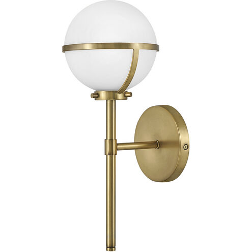 Hollis LED 8 inch Heritage Brass Vanity Light Wall Light