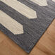 Kali 90 X 63 inch Grey/White Rug in 5 x 7