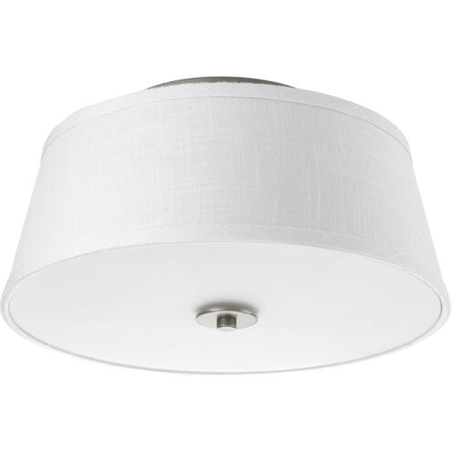 Arden 2 Light 14 inch Brushed Nickel Flush Mount Ceiling Light
