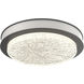 Iris LED 12 inch Graphite with Salt White Sconce & Flush Mount Wall Light