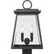 Broughton 2 Light 18.5 inch Black Outdoor Post Mount Fixture