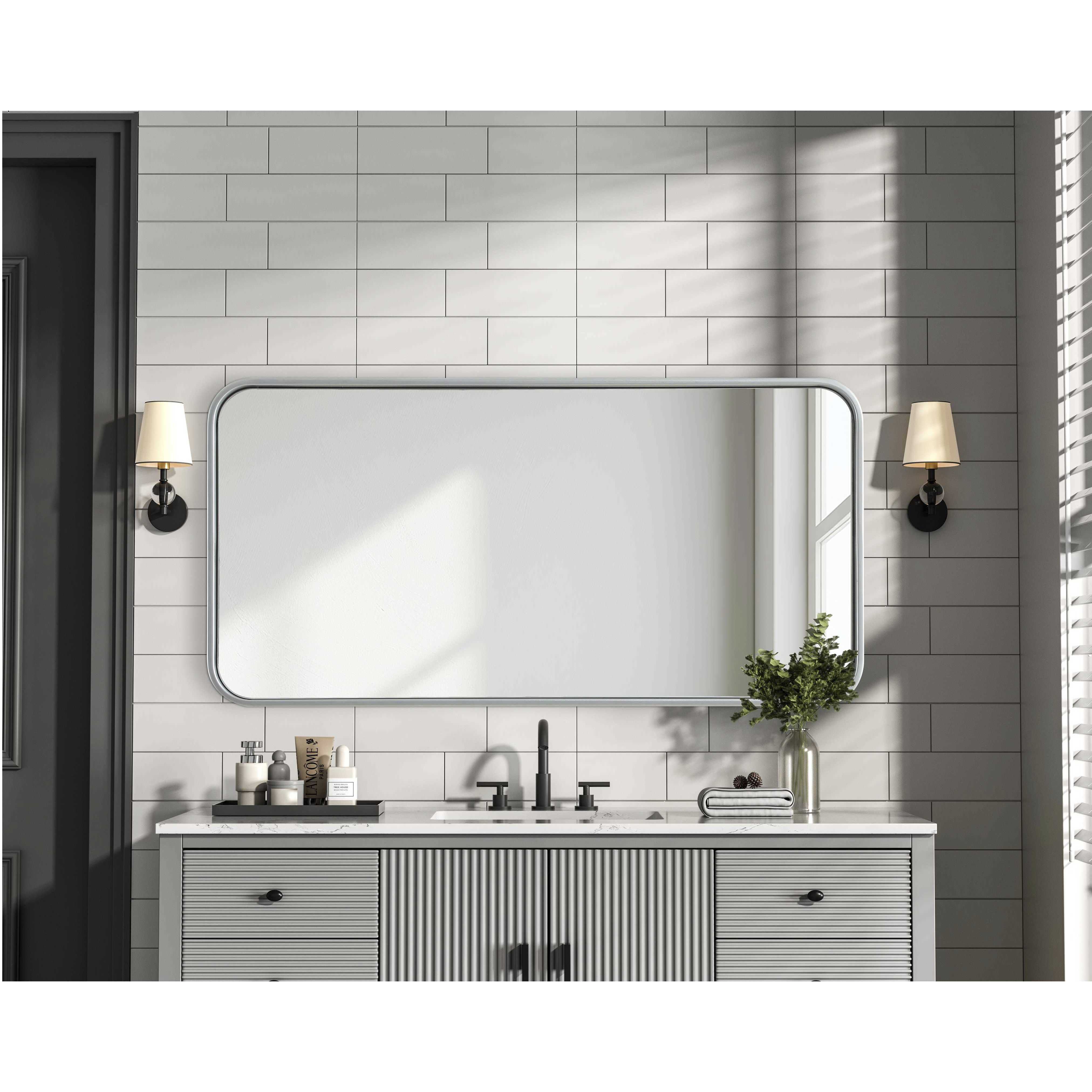Remy 36 X 18 inch Silver Mirror