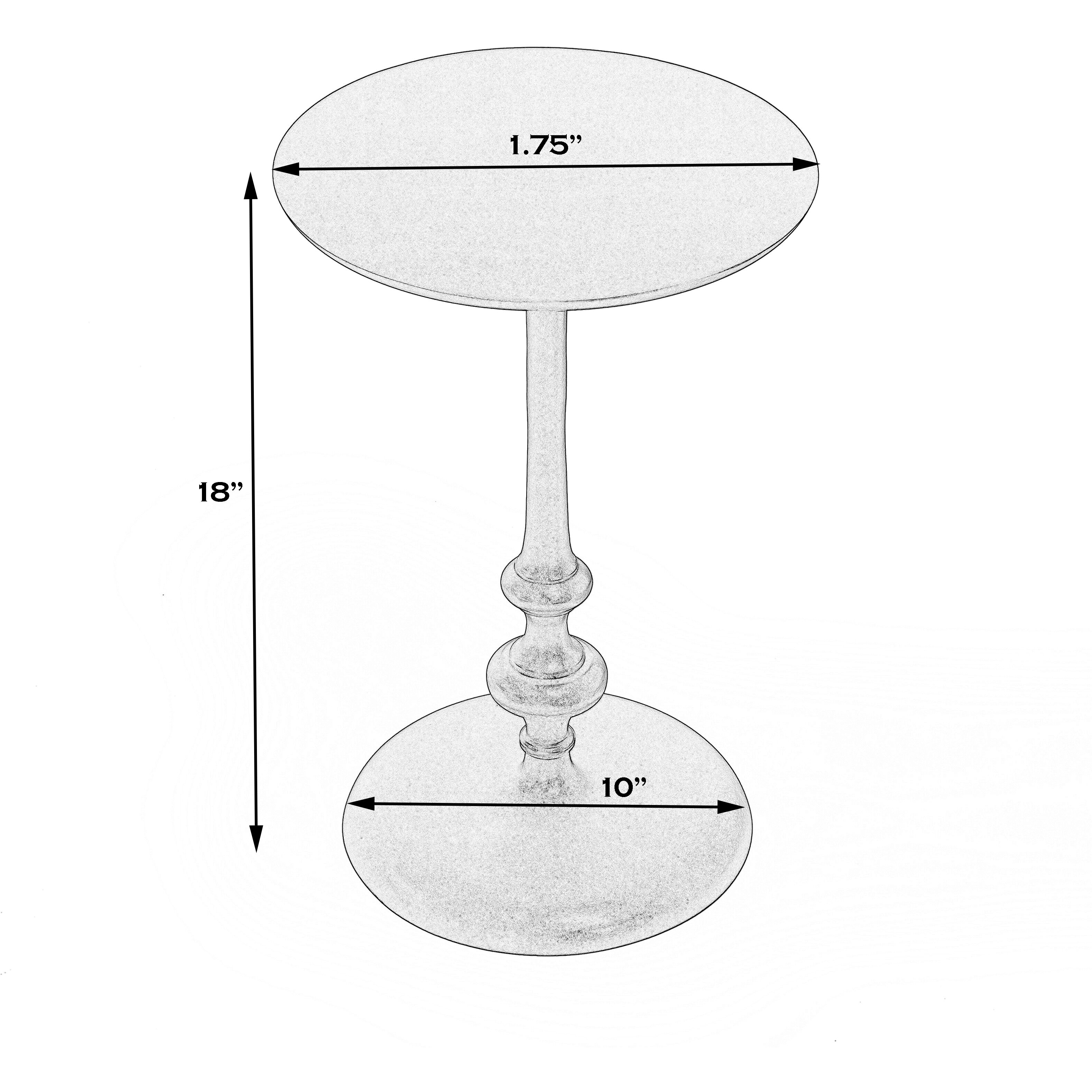 Ivanna Metal Side Table in Bronze