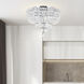 Stefania 8 Light 20 inch Chrome Bowl Flush Mount Ceiling Light