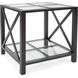Doshi 23.5 X 21.5 inch Matte Black Side Table