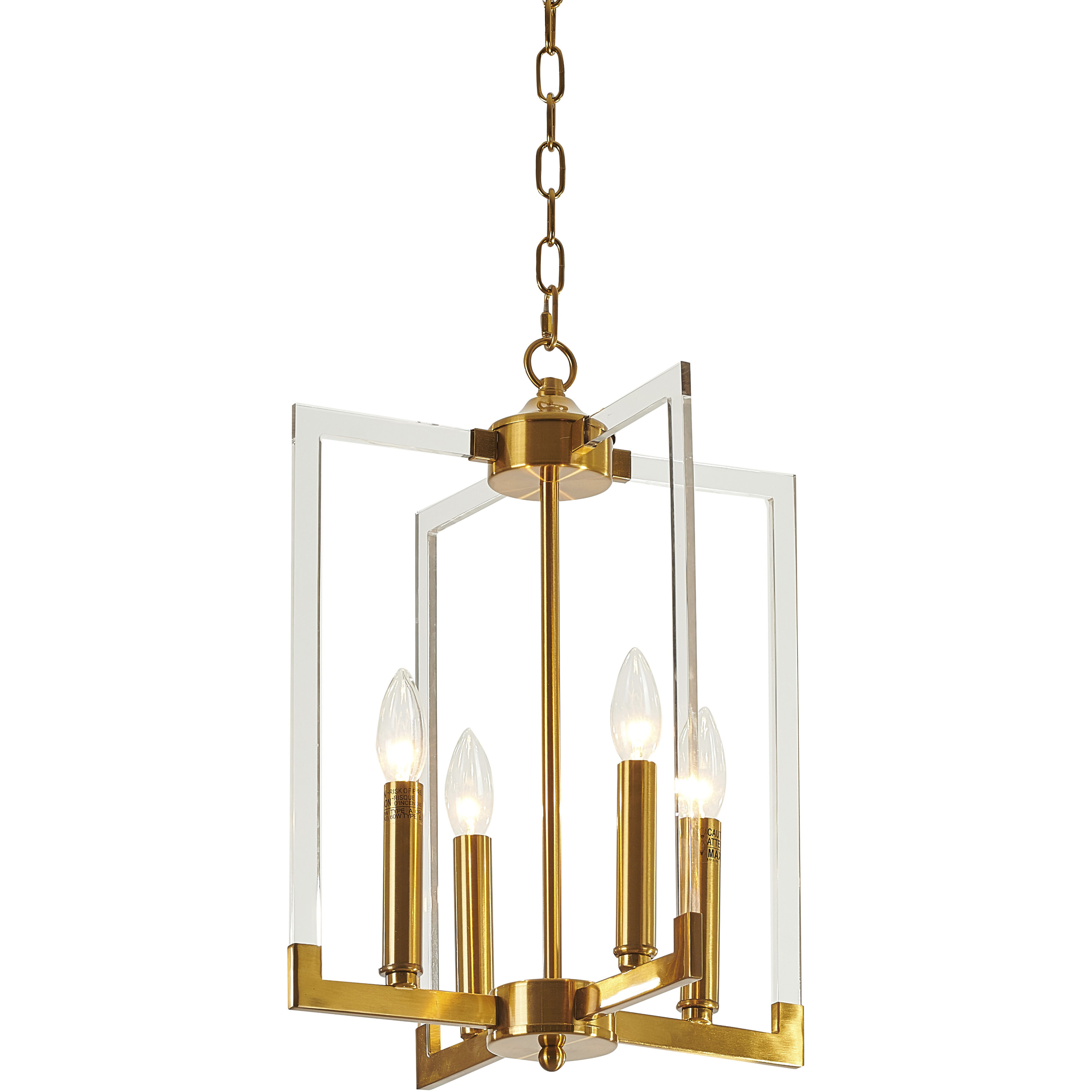 Canada 4 Light 12 inch Bronzed Chandelier Ceiling Light