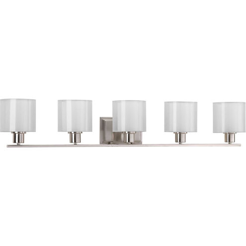 Invite 5 Light 42 inch Brushed Nickel Bath Vanity Wall Light