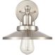 English Pub 1 Light 10 inch Satin Nickel Vanity Light Wall Light