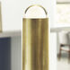 Kelly Wearstler Ebell 65.9 inch 9.4 watt Natural Brass Floor Lamp Portable Light, Integrated LED