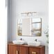 Valentina 4 Light 30 inch Champagne Gold Vanity Light Wall Light