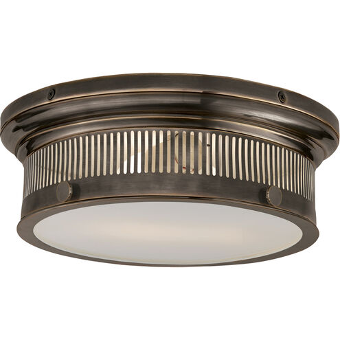 Chapman & Myers Alderly 2 Light 13 inch Bronze Flush Mount Ceiling Light, Small