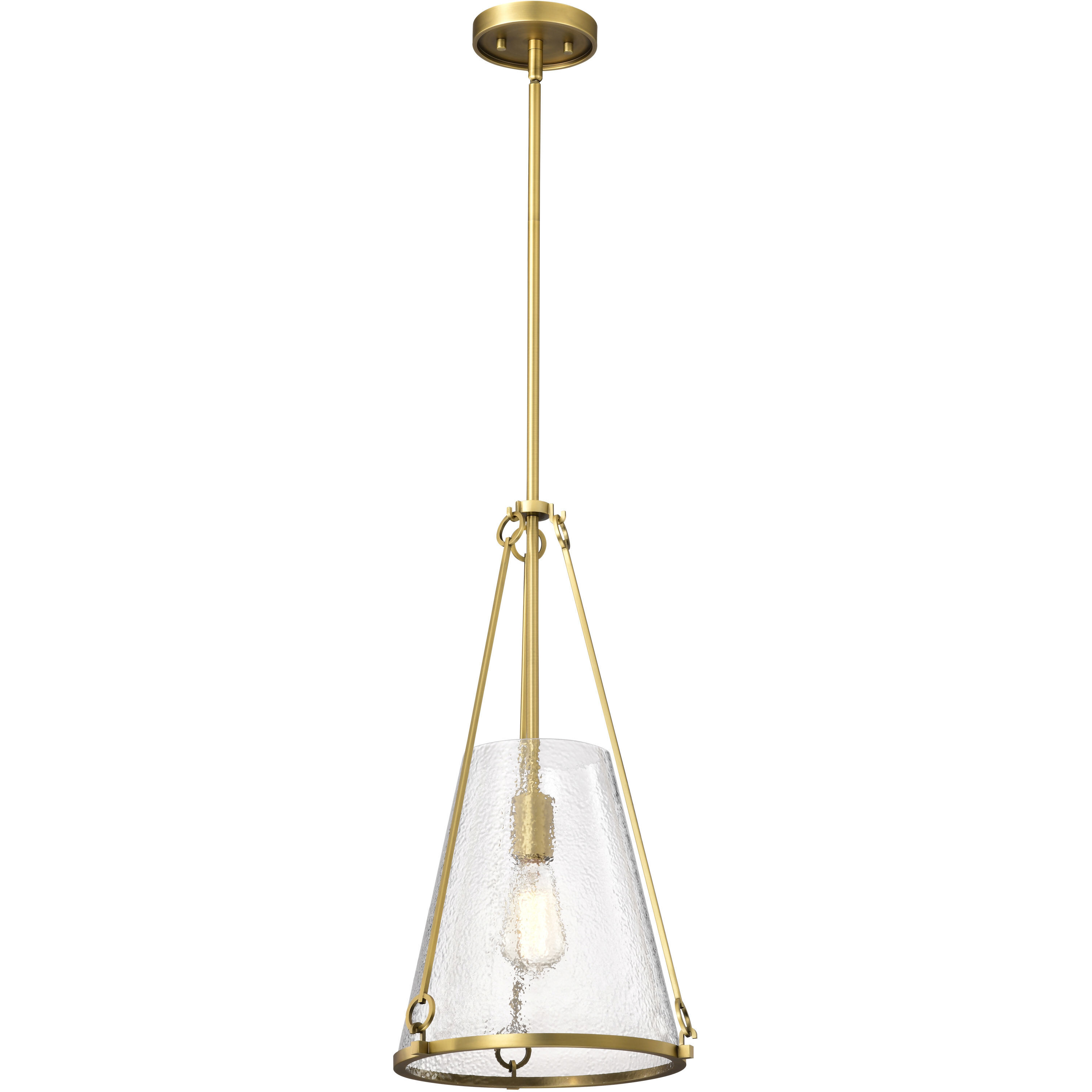 Valentine 12 inch Vintage Brass Pendant Ceiling Light