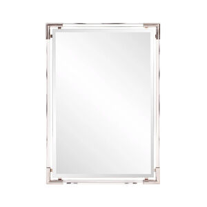 Elsie 39 X 27 inch Clear Acrylic with Stainless Steel Accents Wall Mirror