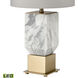 Touchstone 27 inch 9.00 watt White with Gold Table Lamp Portable Light