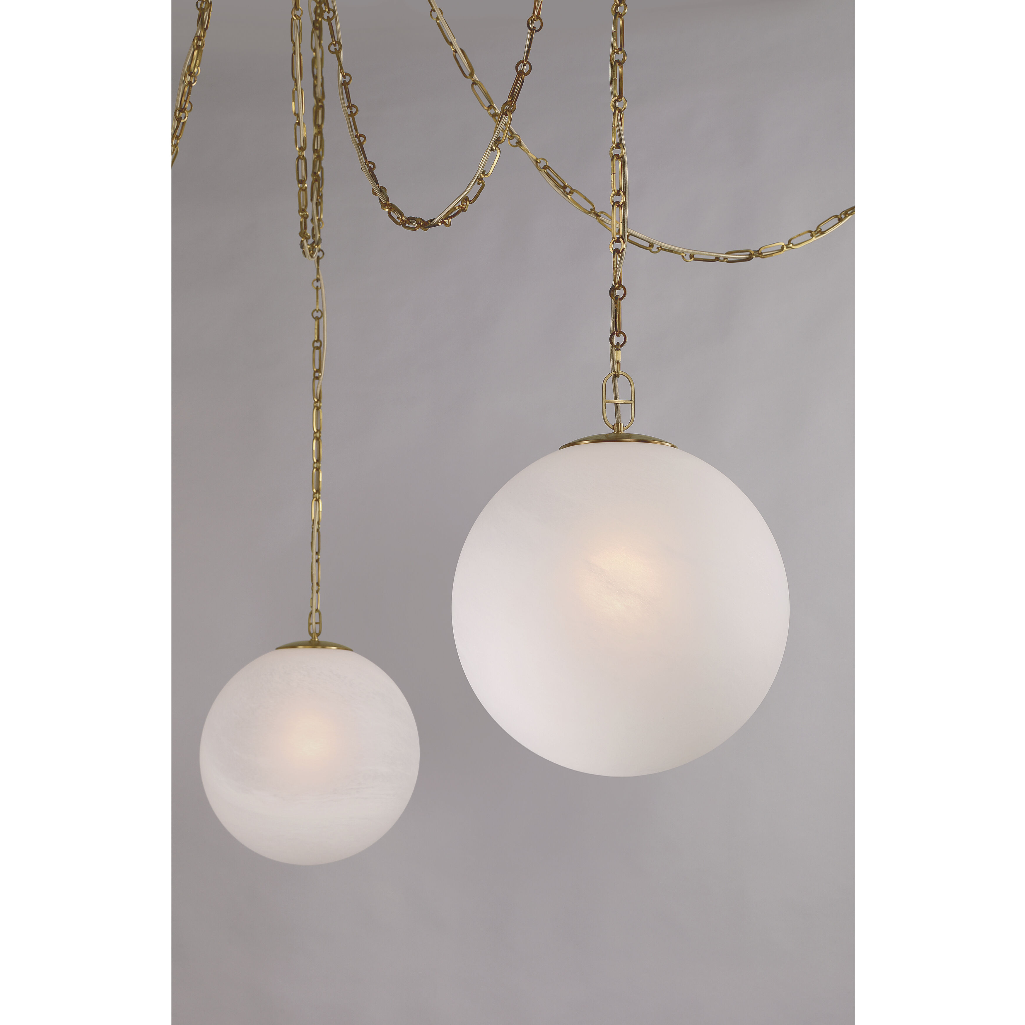 Marbelle 5 Light 84.5 inch Legacy Brass Pendant Ceiling Light