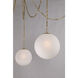 Marbelle 5 Light 84.5 inch Legacy Brass Pendant Ceiling Light