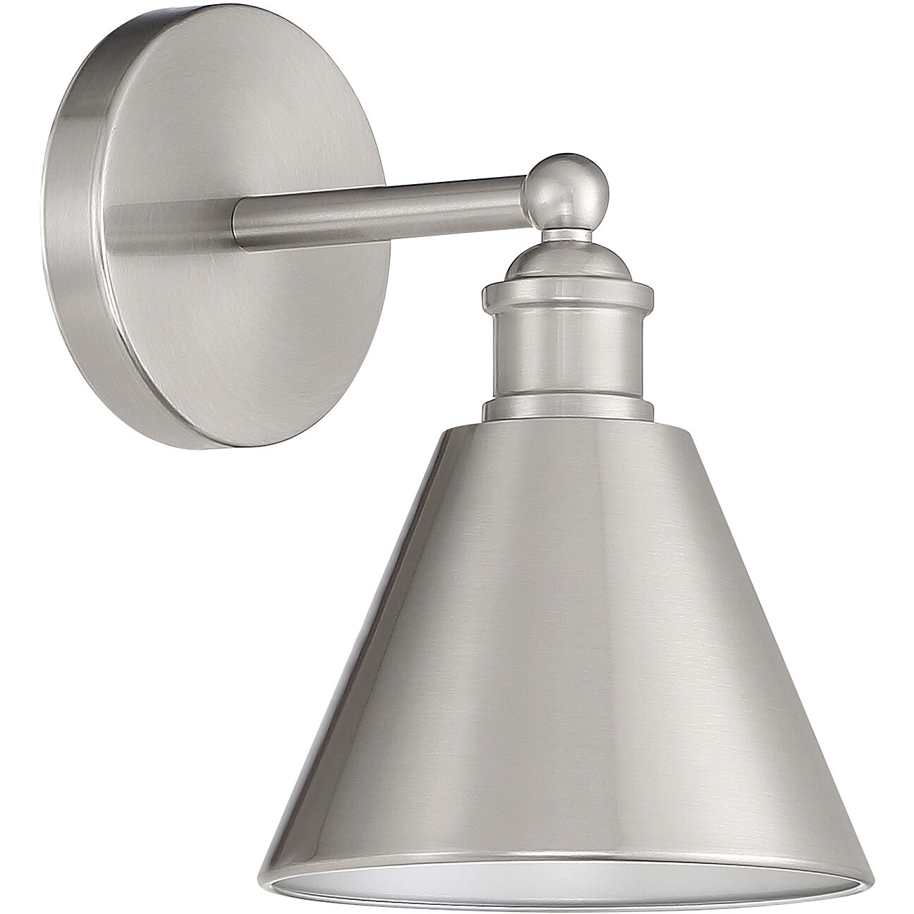 Farmhouse 1 Light 6.75 inch Brushed Nickel Wall Sconce Wall Light