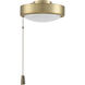 Universal LED Satin Brass Fan Light Kit