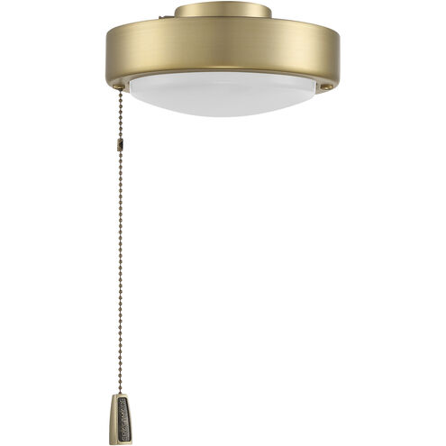 Universal LED Satin Brass Fan Light Kit