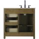 Alina 36 X 34 inch Hazel Oak Bathroom Vanity Cabinet