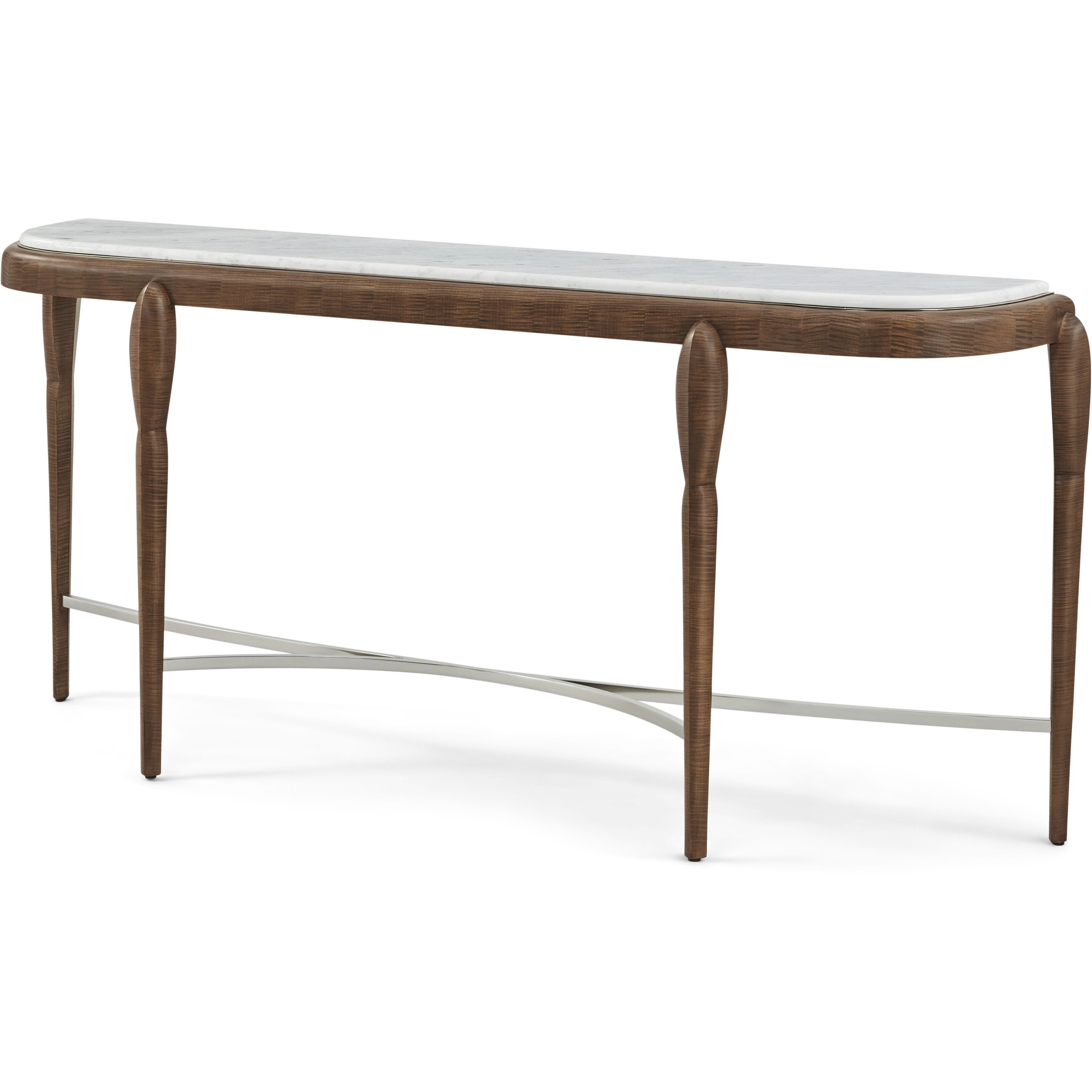 Origins 70 X 15.25 inch Landmark Console Table, Wooden with Marble Top