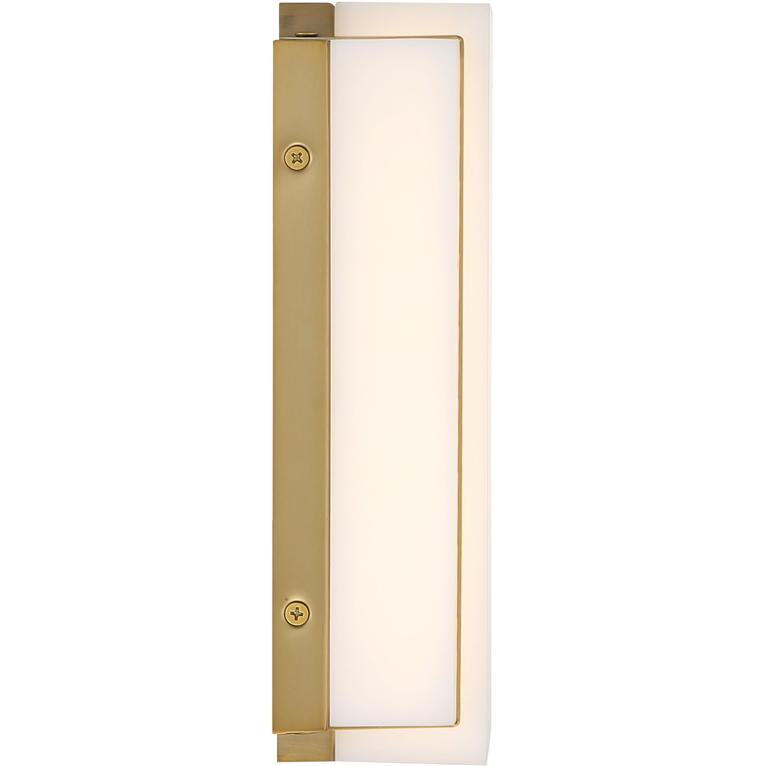 Tanzac LED 8 inch Soft Brass Wall Sconce Wall Light