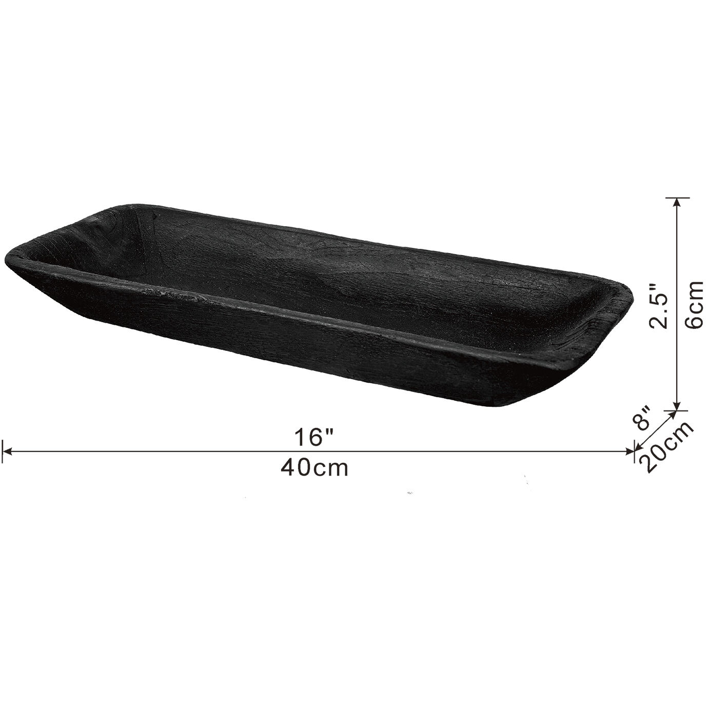 Rectangular Teak Natural Tray