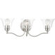 Moreland 3 Light 24 inch Brushed Nickel Vanity Sconce Wall Light