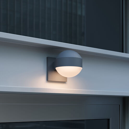 Reals LED 6 inch Textured Gray Indoor-Outdoor Sconce, Inside-Out