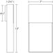 Light Frames LED 13 inch Textured White Indoor-Outdoor Sconce, Inside-Out