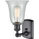 Ballston Hanover LED 6.25 inch Matte Black Sconce Wall Light in Fishnet Glass, Ballston