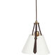 Embrace 1 Light 12 inch Pearlized Antique Brass Pendant Ceiling Light