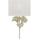 Gingko 1 Light 14 inch Distressed Silver Leaf ADA Wall Sconce Wall Light