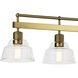 Eastmont 5 Light 8 inch Brushed Brass Chandelier Ceiling Light